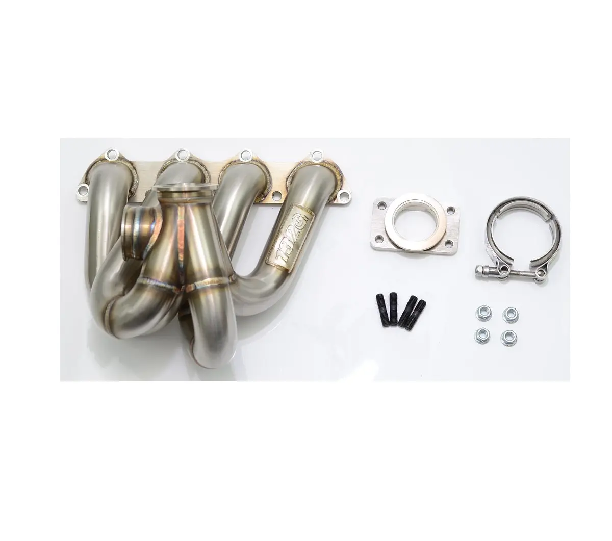 B Series Top Mount Turbo Manifold Ac Compatible - Precision V-Band Inlet Flange & T3 Adapter B16 B20 B18c1 B18 1