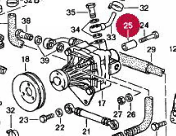 Bushing Sleeve For Power Steering Bolt 1
