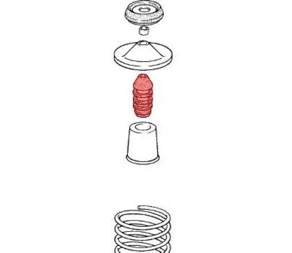 Porsche 944 Shock Absorber Rubber Strut Stop 1