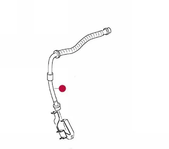 Porsche Front Brake Hose Line - Stock 1