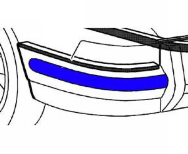 Porsche Rear Bumper Deco Moulding 1