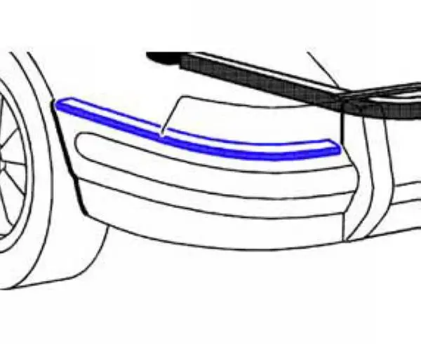 Porsche Rear Bumper To Body Seal - Left 1