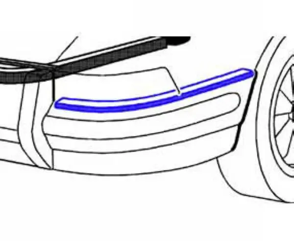 Porsche Rear Bumper To Body Seal - Right 1