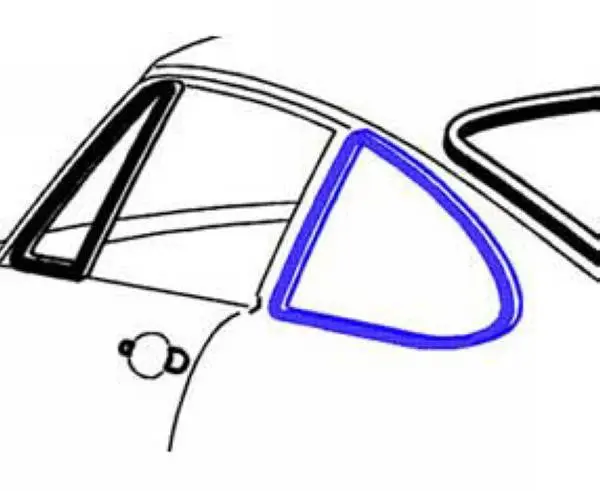 Quarter Window To Body Seal Left Moveable Oem 1