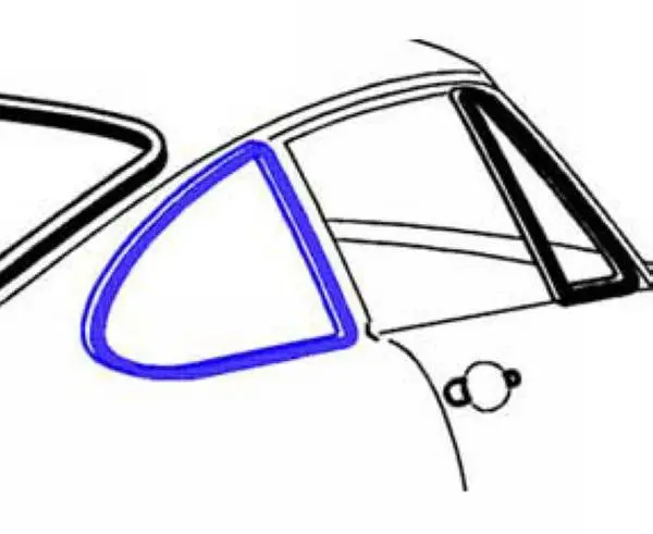 Quarter Window To Body Seal Right Moveable - Oem 1