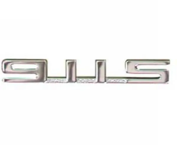 Porsche Emblem Dash Chrome 911S 1