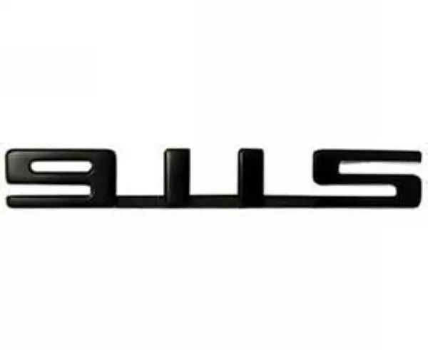 Porsche Emblem Badge Rear Deck - Black 911S 1