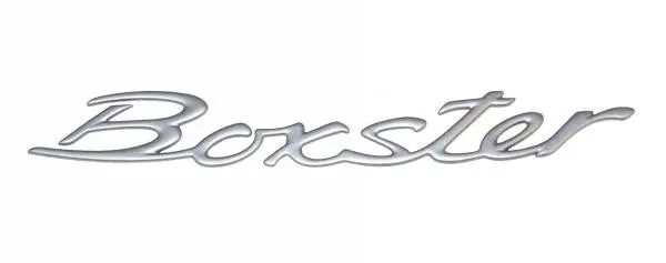 Porsche Emblem Boxster Gray Metallic 1