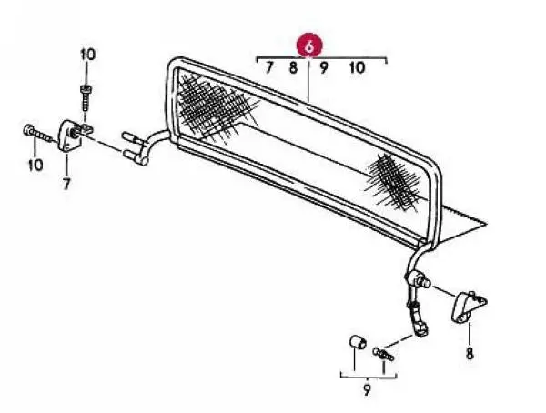 Porsche 993 Convertible Wind Deflector 1
