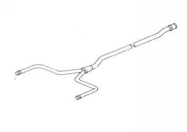 Porsche Main Water Return Distributing Line Hose 1