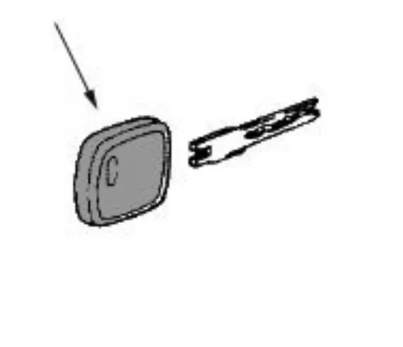 Porsche Key Head Key Cap Large (Without Remote) 1