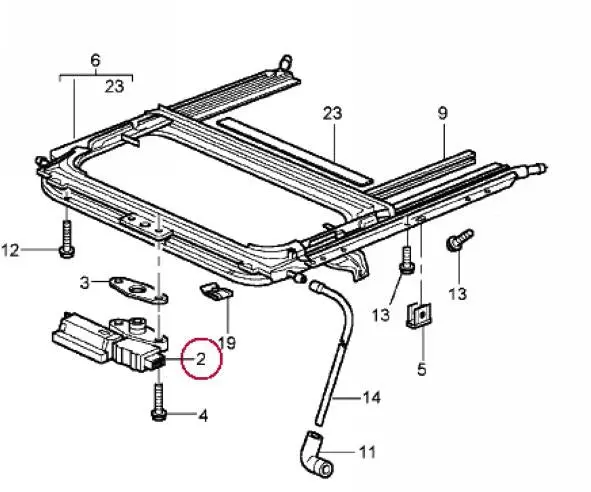 Porsche Sunroof Motor 1