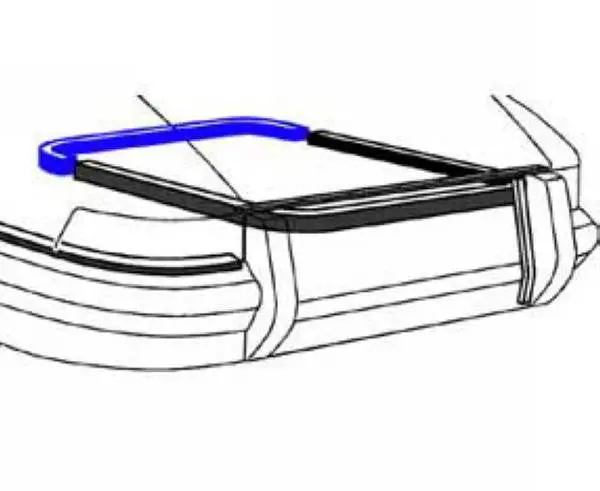 Porsche Engine Compartment Seal Front - Short 1