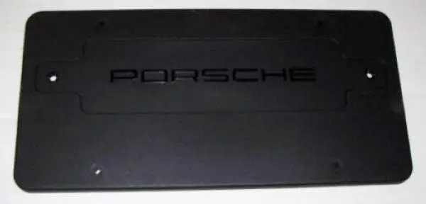 Porsche License Plate Bracket - Front 1