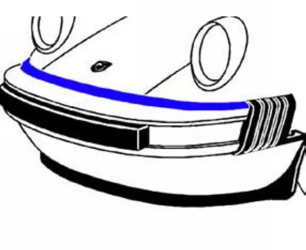 Porsche Front Bumper To Body Seal Smile 1