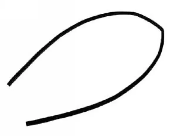 Porsche Velvet Upper Door Felt Seal Left - Coupe 1
