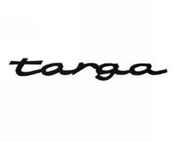 Porsche Emblem Badge Roll Bar - Black Targa 1