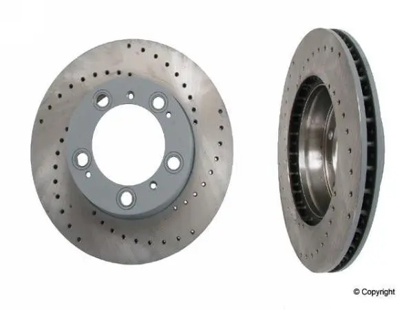 Porsche Cross Drilled Brake Front - Sebro Coated 1