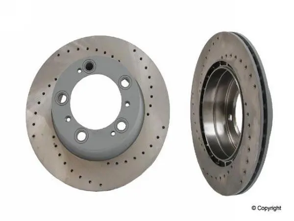 Porsche Cross Drilled Brake Rotor Rear Sebro Coat 1