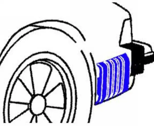 Porsche Rear Bumper Bellow Accordion Left 1