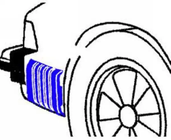 Porsche Rear Bumper Bellow Accordion Right 1