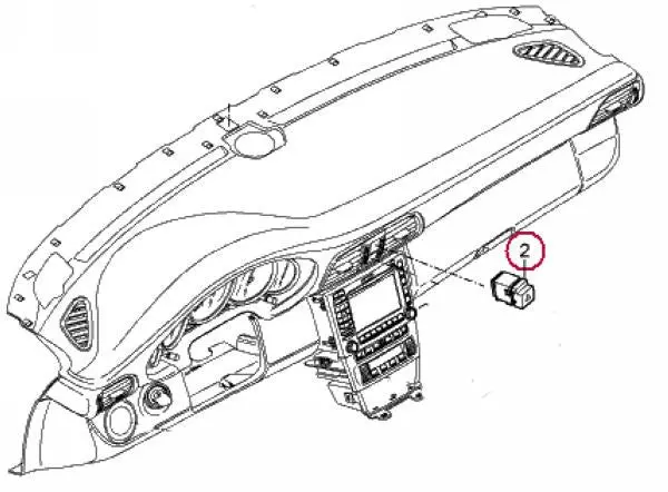 Porsche Emergency Hazard Flasher Switch 1