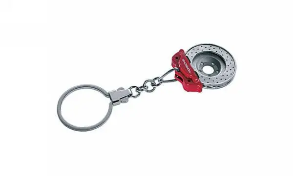Porsche Key Chain Fob Brake Rotor Red 1