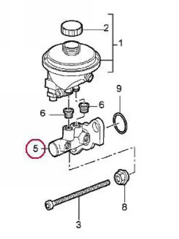 Porsche Brake Master Cylinder - Oem 1