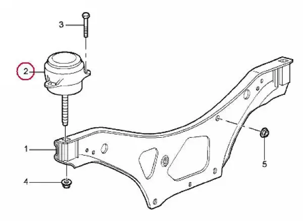 Porsche Motor Mount - For Cabriolet 1