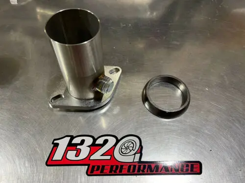 2.5 Collector Flange Header Jdm Itr 2.5" Exhaust Civic Integra With Gasket & O2 1