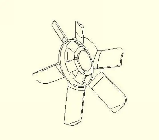 Porsche 928 Radiator Fan Blade 1