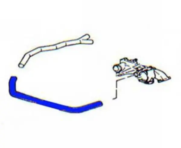 Porsche Y Pipe To Thermostat Housing Hose 1