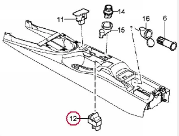 Porsche Targa Sliding Roof Top Switch 1