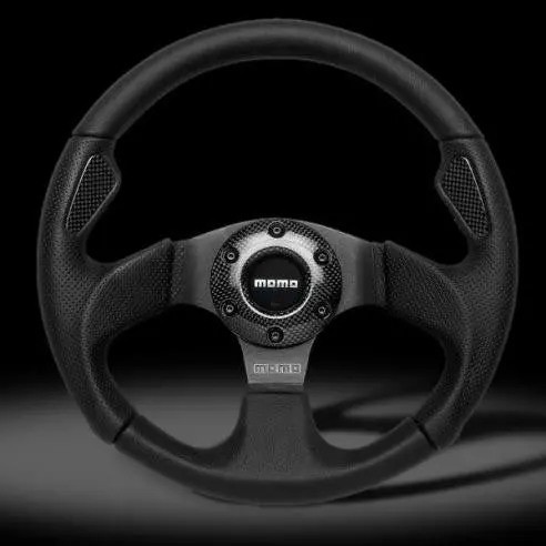 Momo Jet Steering Wheel - Black On Black 350Mm 1