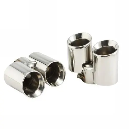 Porsche 997 Muffler Tips Set Dual Round - T304 1