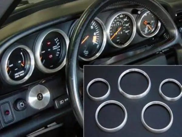 Porsche 911 Gauge Bezel Instrument Ring Set 1