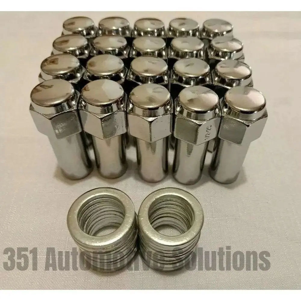 20X Bathurst Globe Wheel Nut Set 1/2 Long Shank Xw Xy Gt Xa Xb Xc Cobra Rpo 83 Cragar Shank Nuts Weld Wheel Nuts 35Mm Shank 1