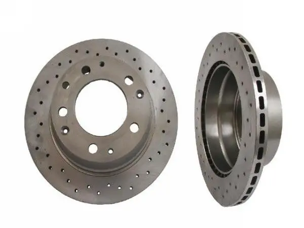 Porsche Cross Drilled Brake Rotor Rear - Zimmerman 1