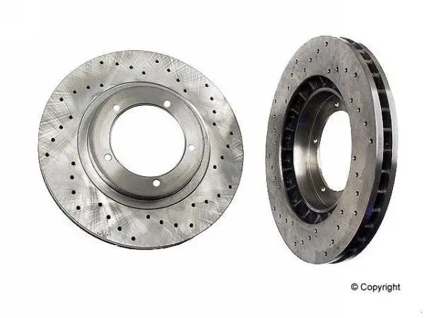 Porsche Cross Drilled Brake Rotor Rear - Zimmerman 1