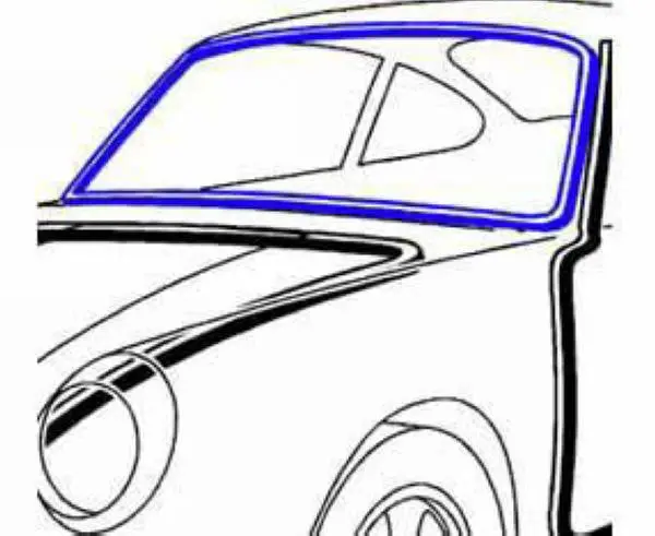 Porsche Windshield Seal Front - Genuine Porsche 1