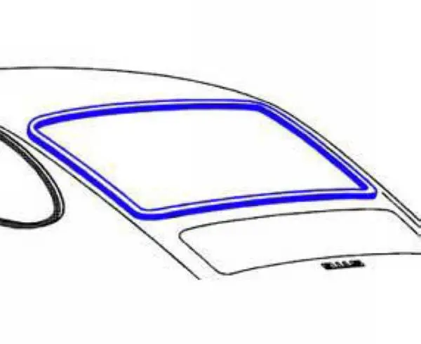 Porsche Windshield Window Seal Rear Coupe Genuine 1
