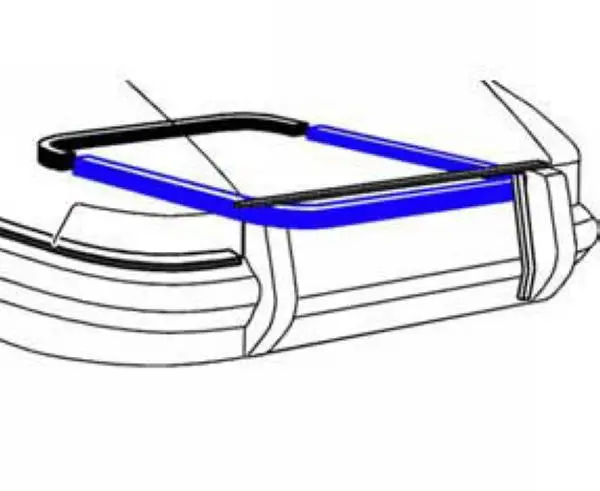 Porsche Engine Compartment Seal Rear - Long 1