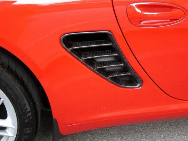 Porsche Carbon Fiber Side Air Intake Overlay Set 1