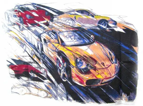 Porsche Boxster Style Tee Shirt White 1