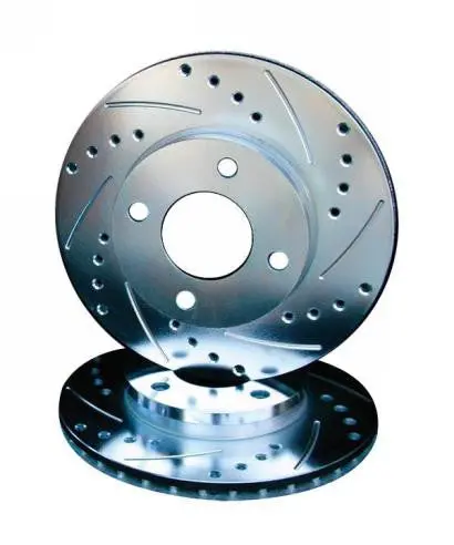 Porsche Cross Drilled Slotted Brake Rotor - Rear 1