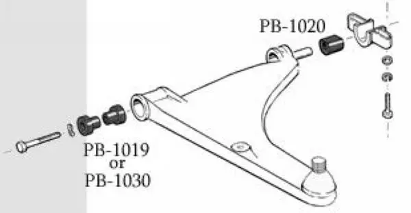 Weltmeister Front Control Arm Front Bushing Set 4 1