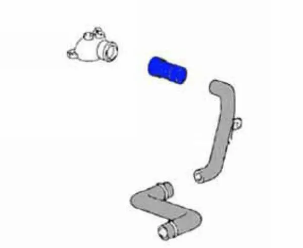 Porsche Cooling Hose Head Fitting To Metal Pipe 1
