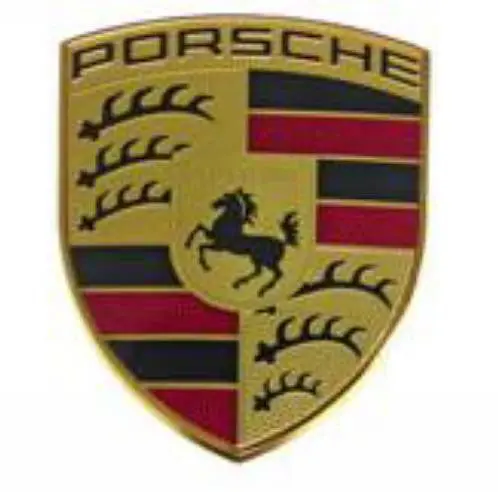 Porsche Hood Badge Crest Smooth Style 1