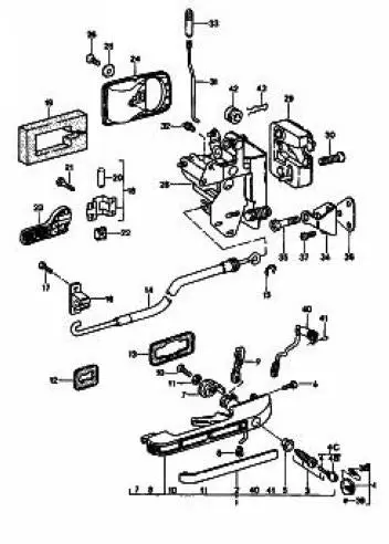 Porsche Door Lock Button No Factory Alarm 1