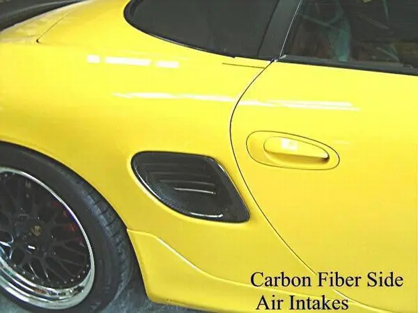 Porsche Carbon Fiber Side Air Intake Overlay Set 1